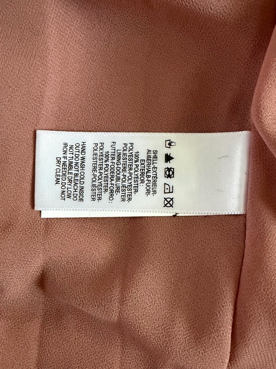 NWT Dress The Population Zahrah Tiered Pleated Rose Pink Metallic Satin Gown - Picture 10 of 10